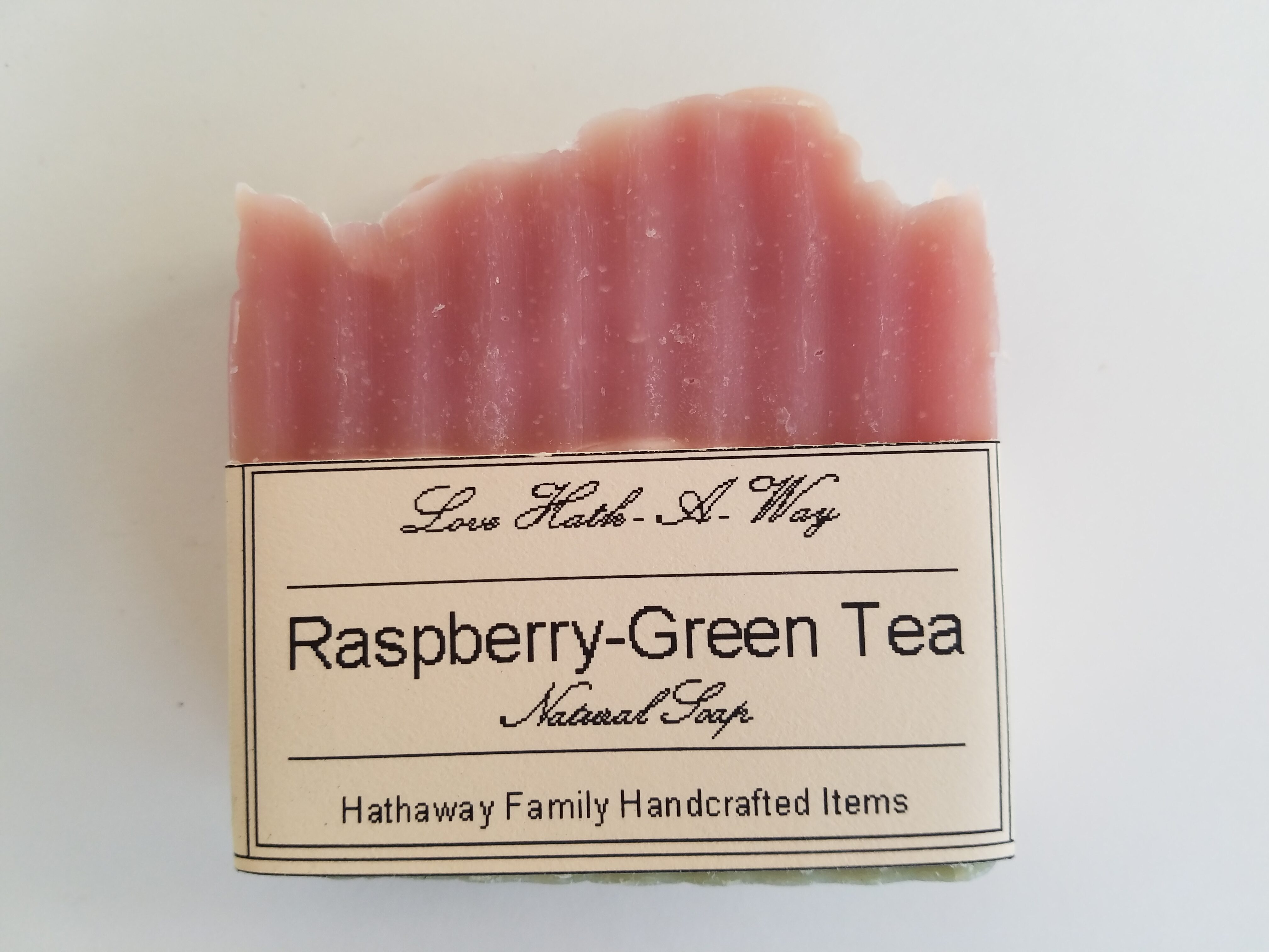 Raspberry-Green Tea Soap